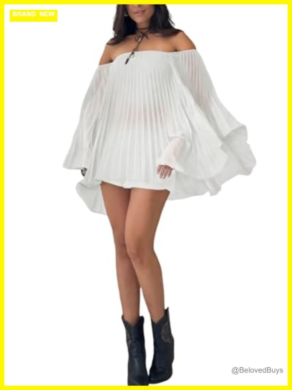 Women 2 Piece Pleated Shorts Set Chiffon Long Sleeve Vacation Outfit